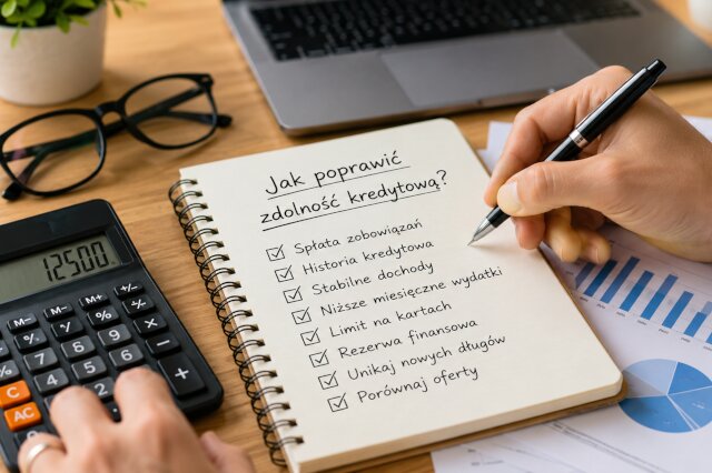 Jak poprawić zdolność kredytową? 8 kroków do wykonania